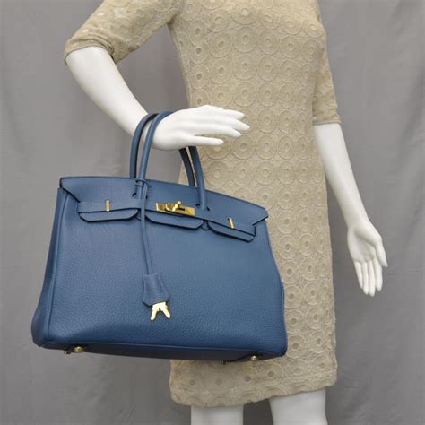 hermes togo birkin 35 blue cobalt